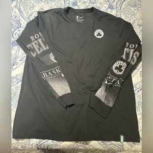 Black long sleeve Celtics shirt